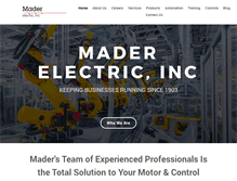 Tablet Screenshot of maderelectricinc.com